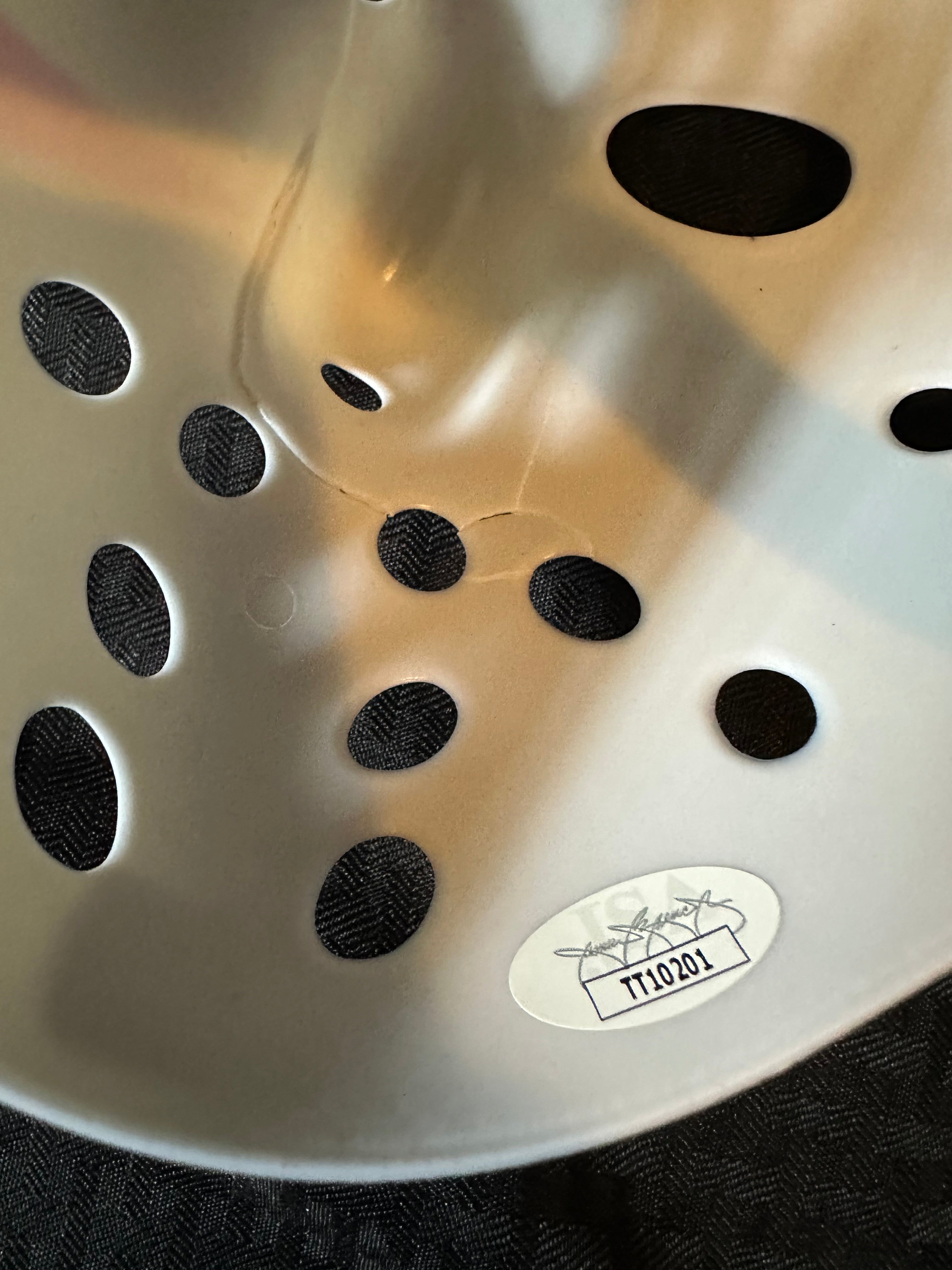 Ari Lehman Signed Jason Mask (damaged)
