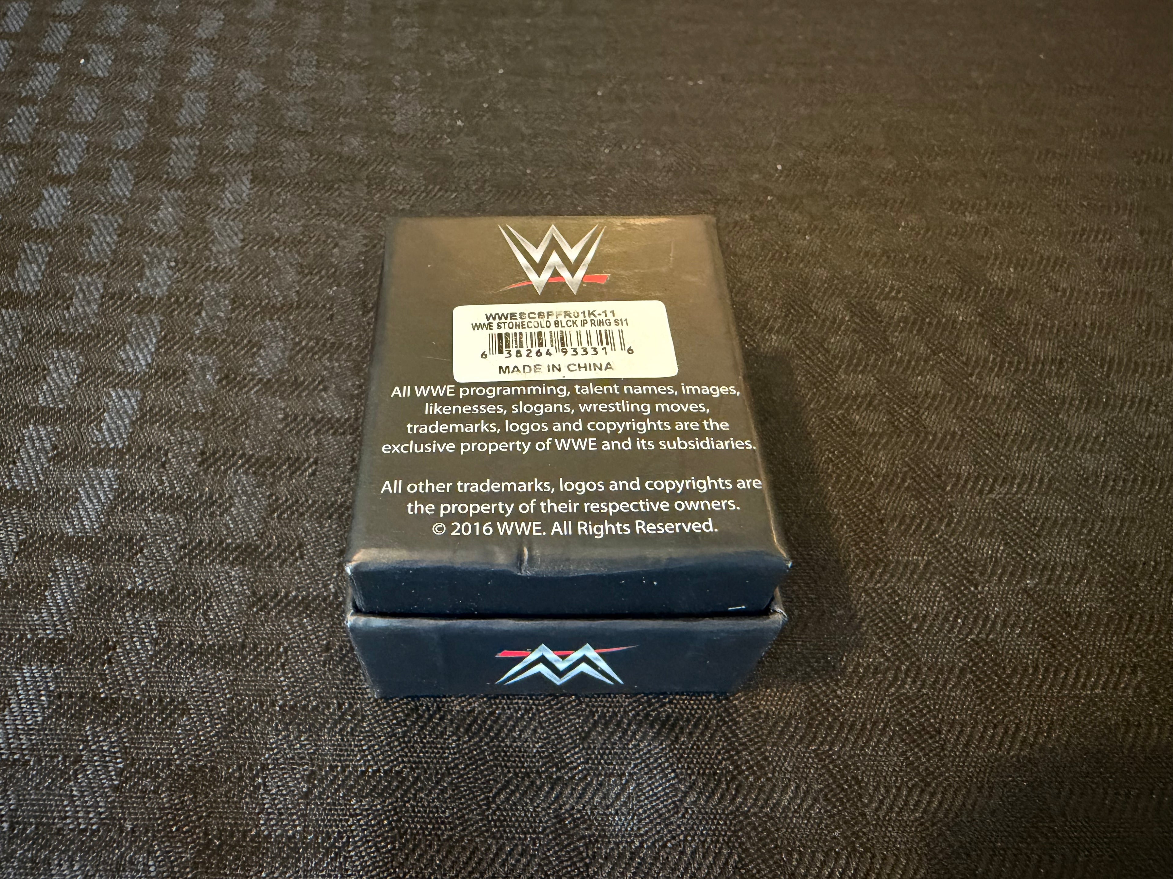 WWE Stone Cold Metal Spinner Ring One Size