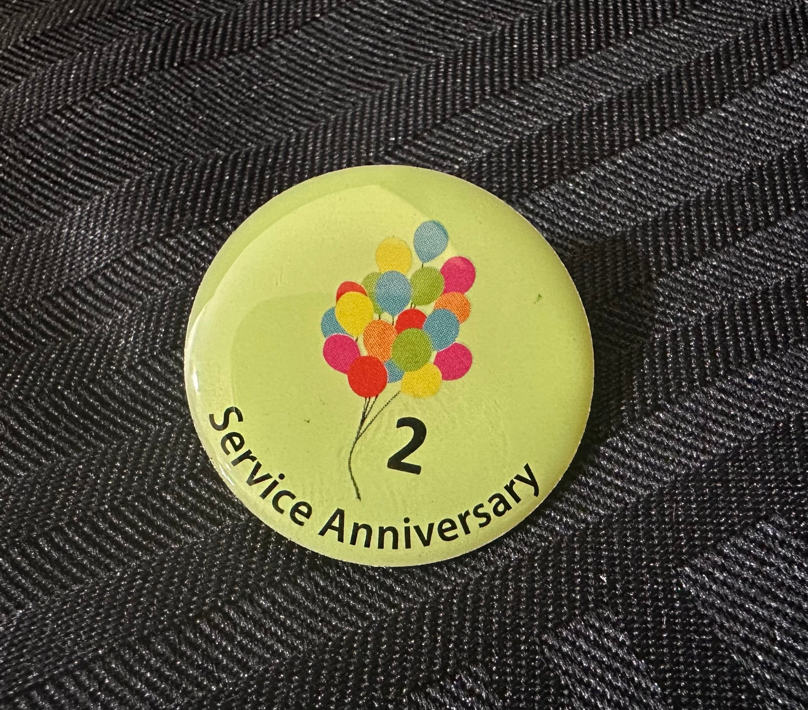 2 Year Service Peccy Enamel Pin