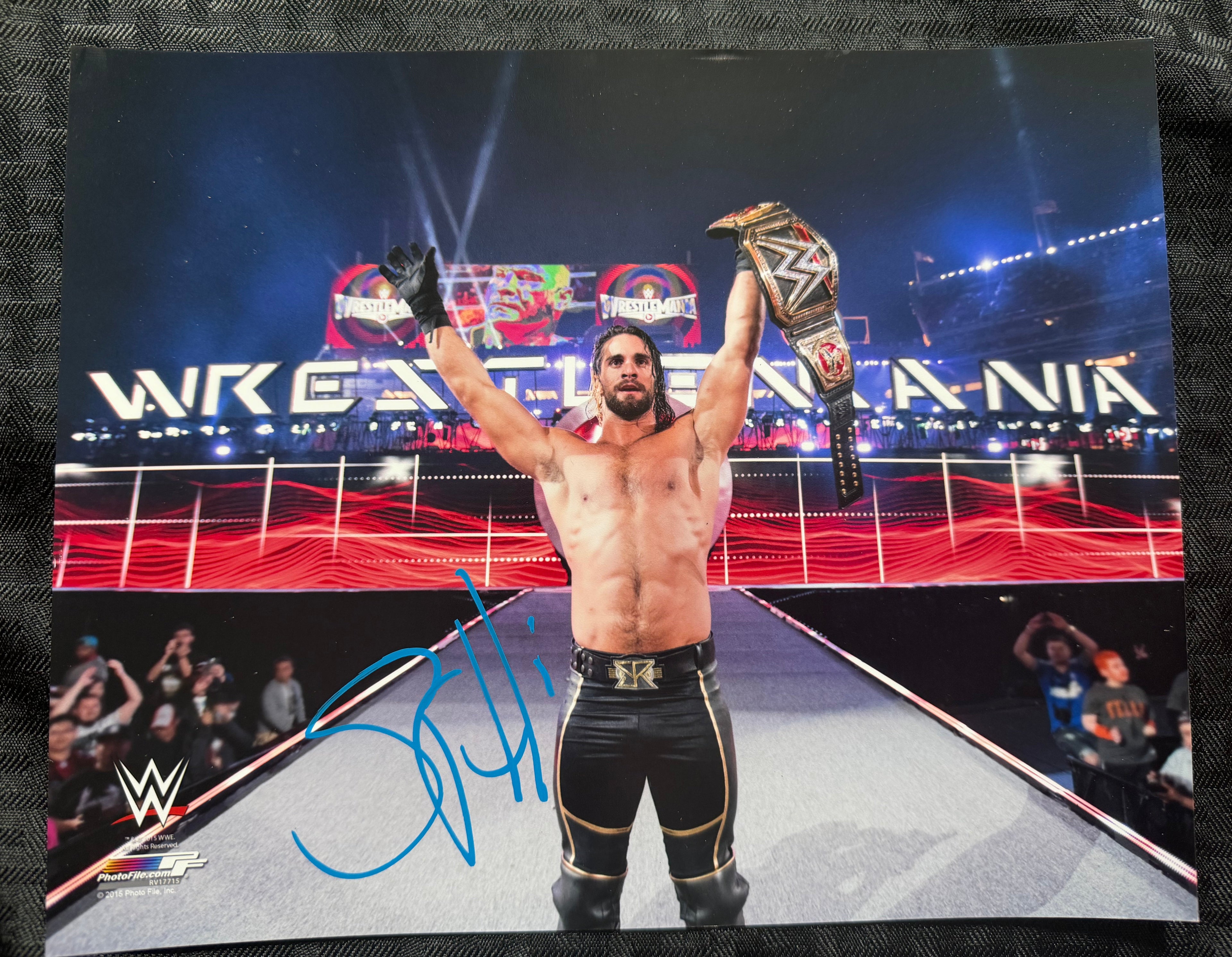 Seth Rollins signed 8x10