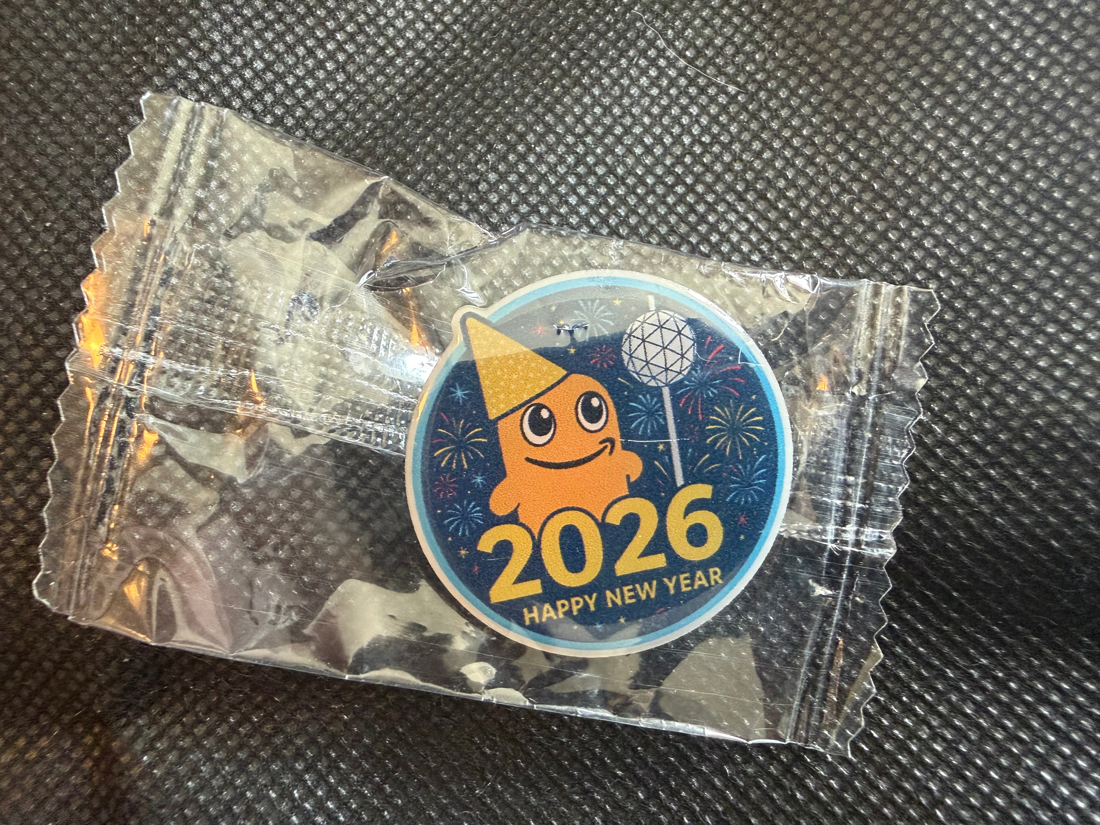 Happy New Year 2026 Peccy Enamel Pin