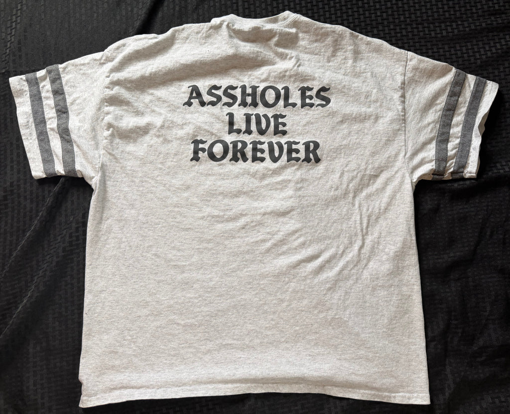 Assholes Live Forever Grey Ringer
