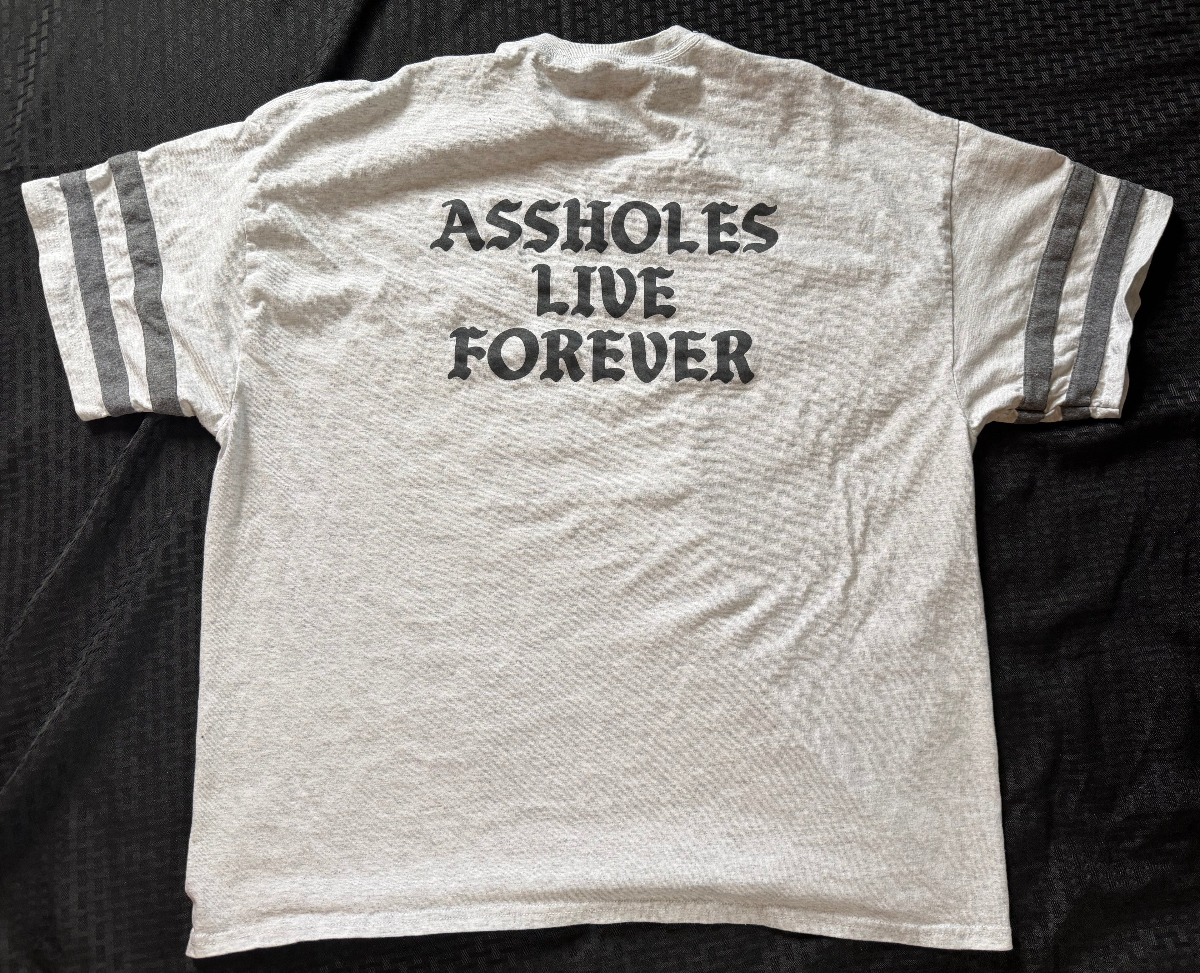 Assholes Live Forever Grey Ringer