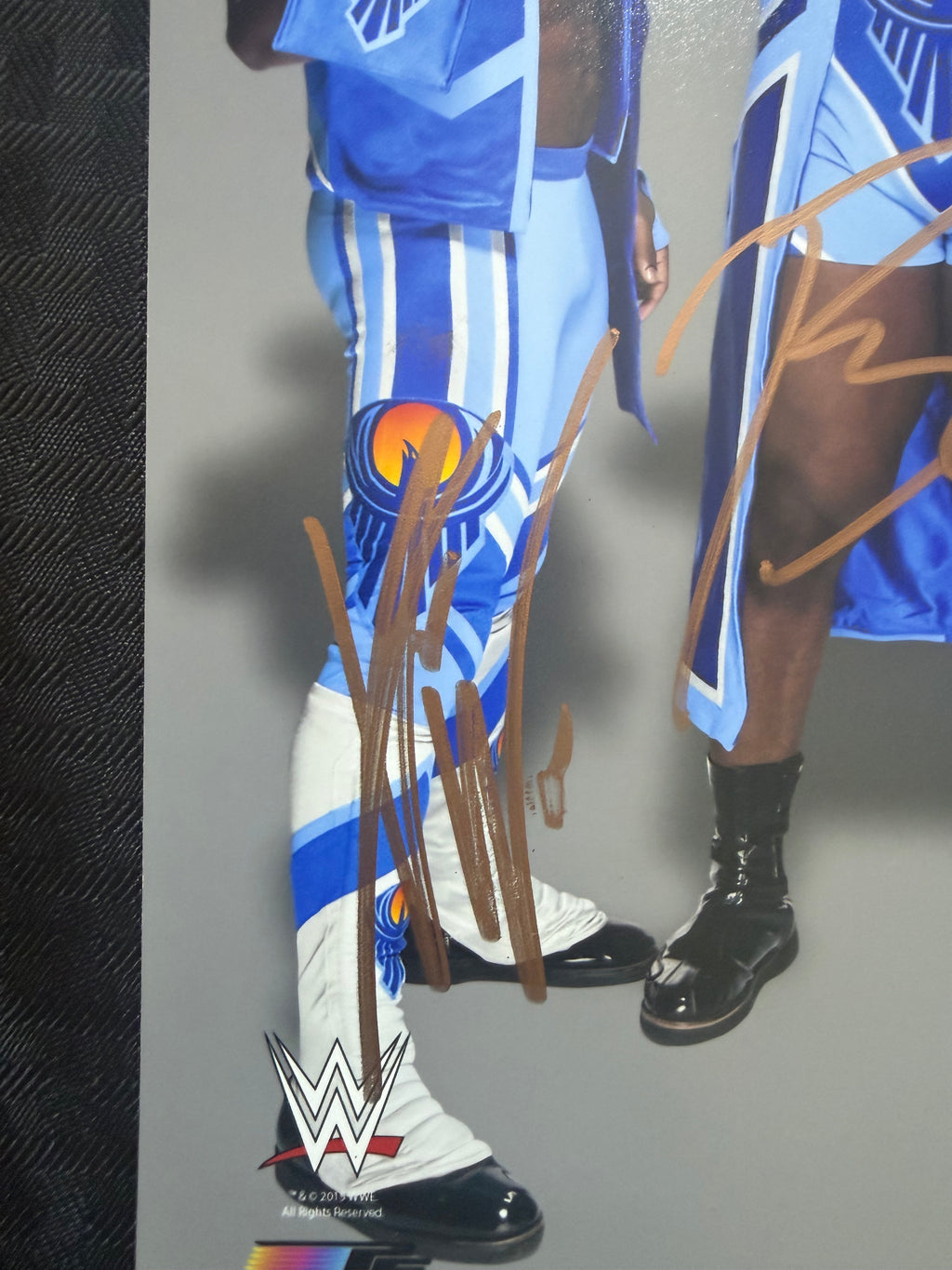 The New Day (Xavier Woods, Big E, Kofi Kingston) signed 8x10