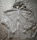 Smile Grey Zip Up that Coverts into Drawstring Bag