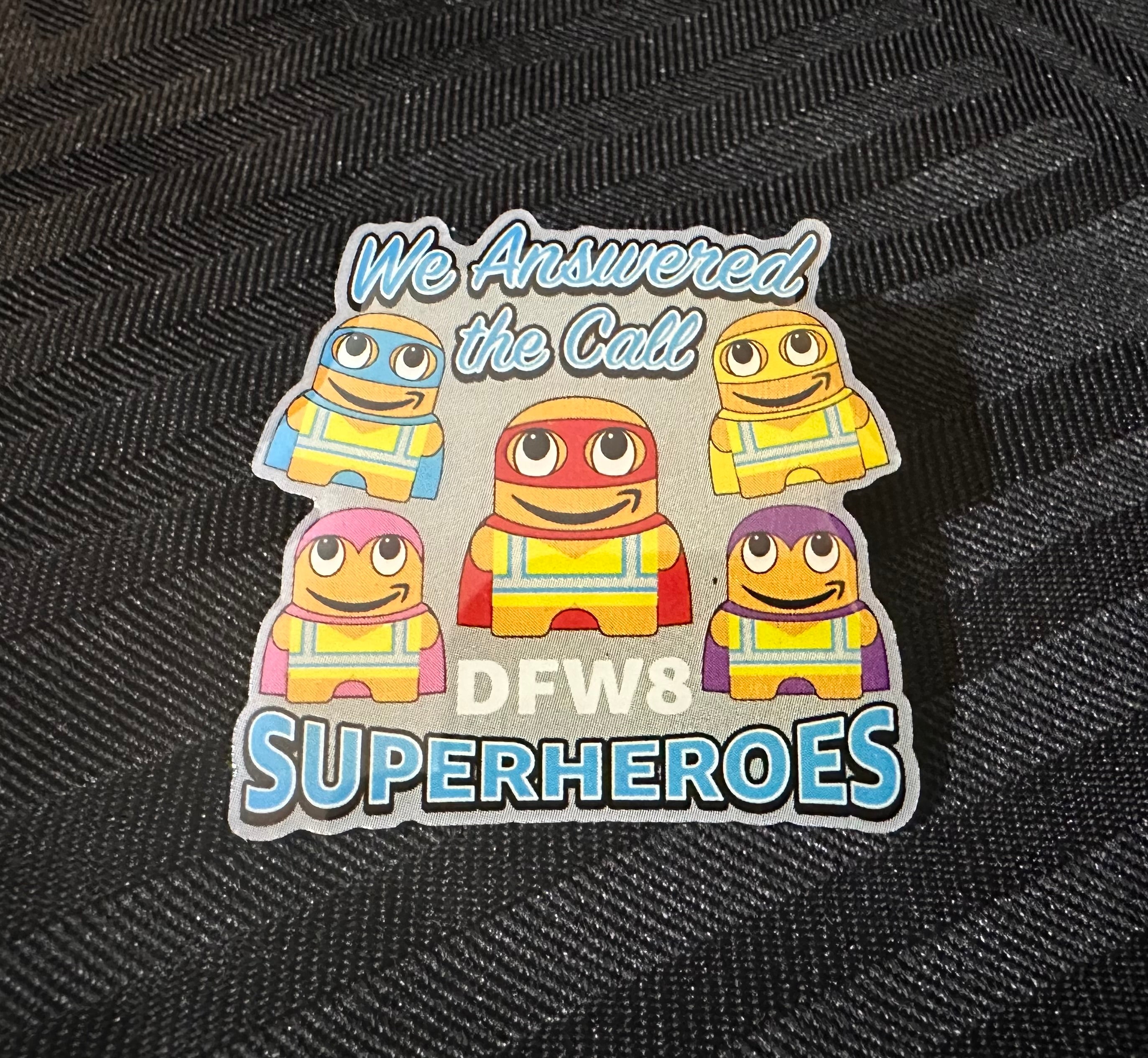 DFW8 Superheroes Peccy Enamel Pin