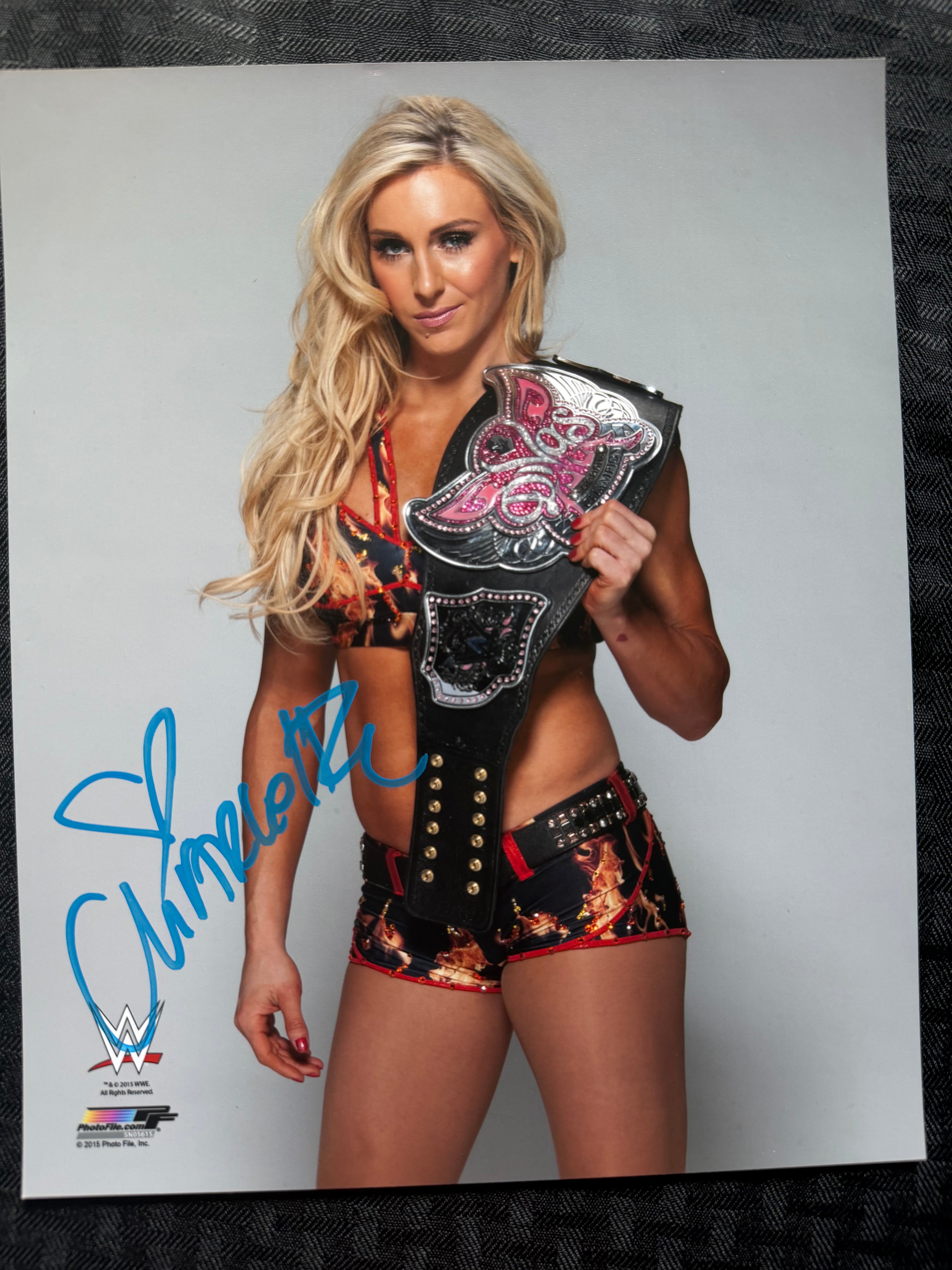 Charlotte Flair signed 8x10