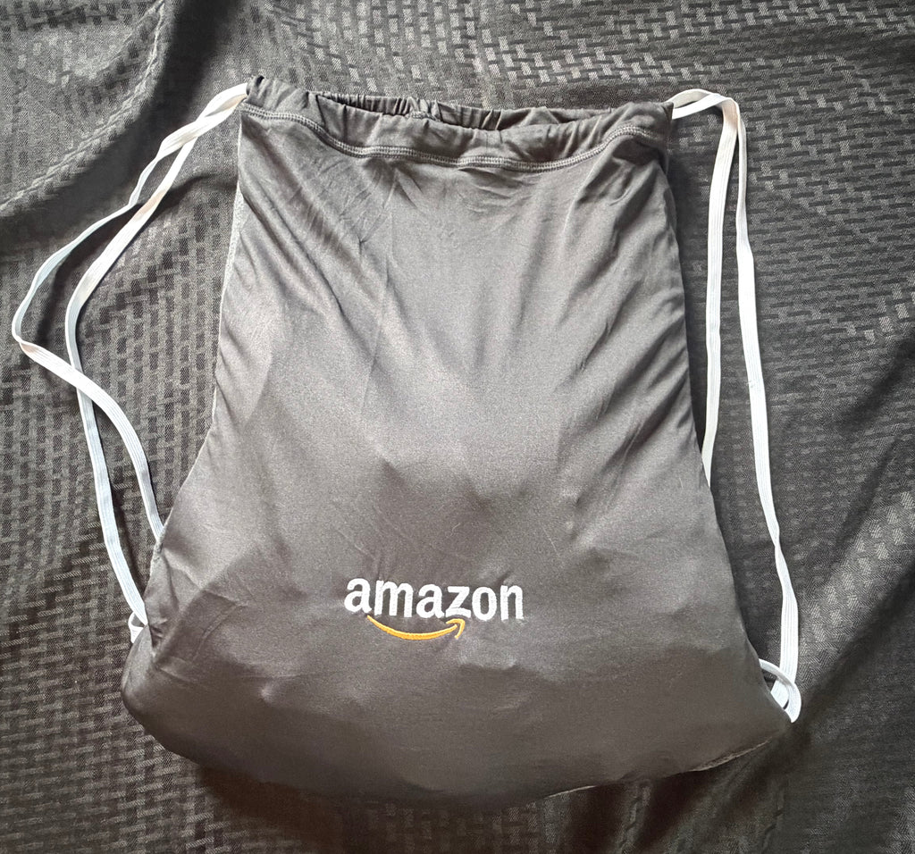 Smile Grey Zip Up that Coverts into Drawstring Bag