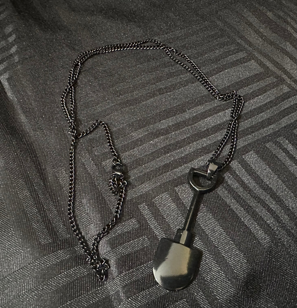 Assholes Live Forever Shovel Necklace