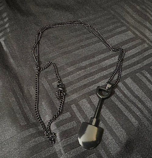 Assholes Live Forever Shovel Necklace