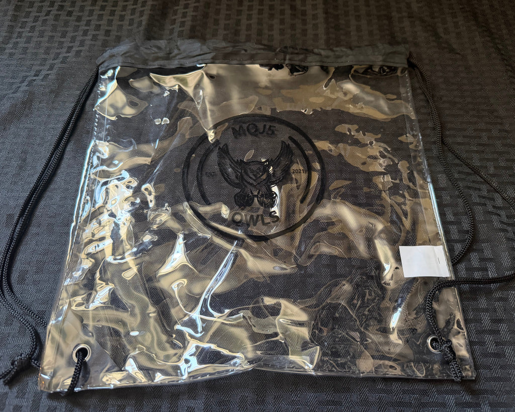 MQJ5 Clear Drawstring Bag