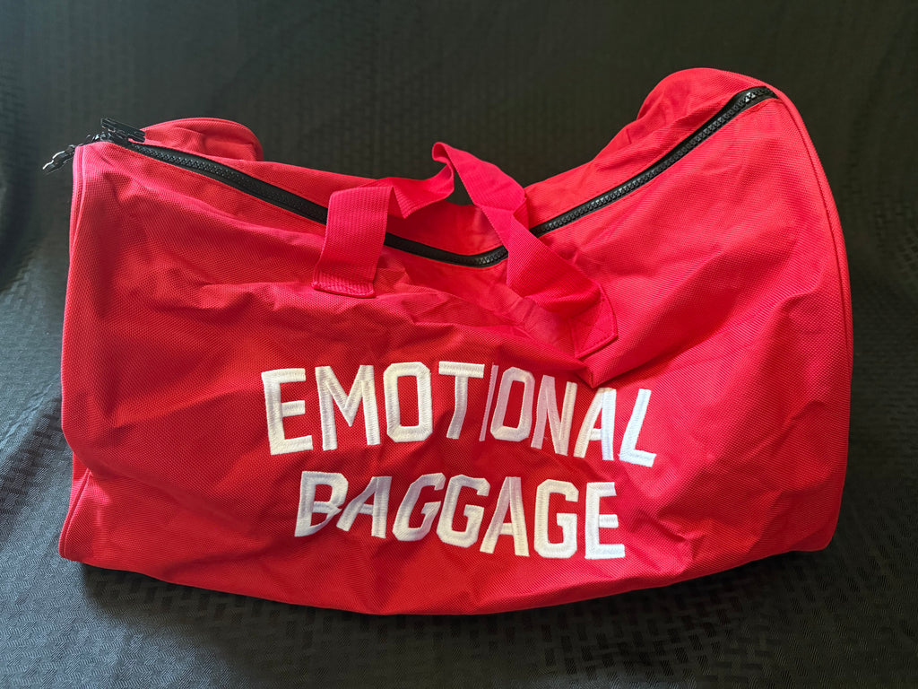 Emotional Baggage Red Duffel Bag