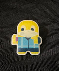 Masked Up Peccy Enamel Pin