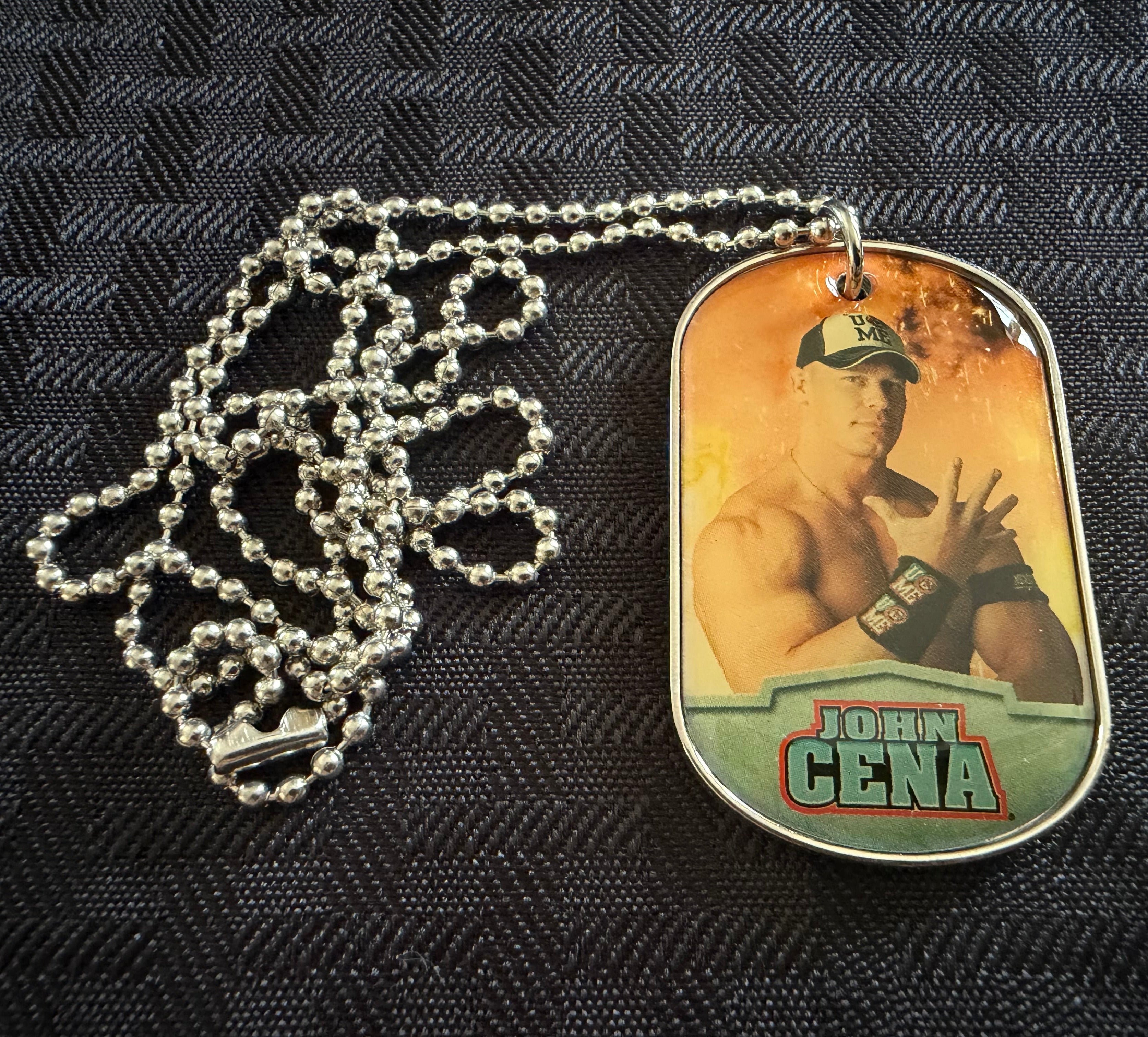 John Cena WWE Dog Tag Relic