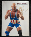 Kurt Angle signed 8x10 (Damaged)