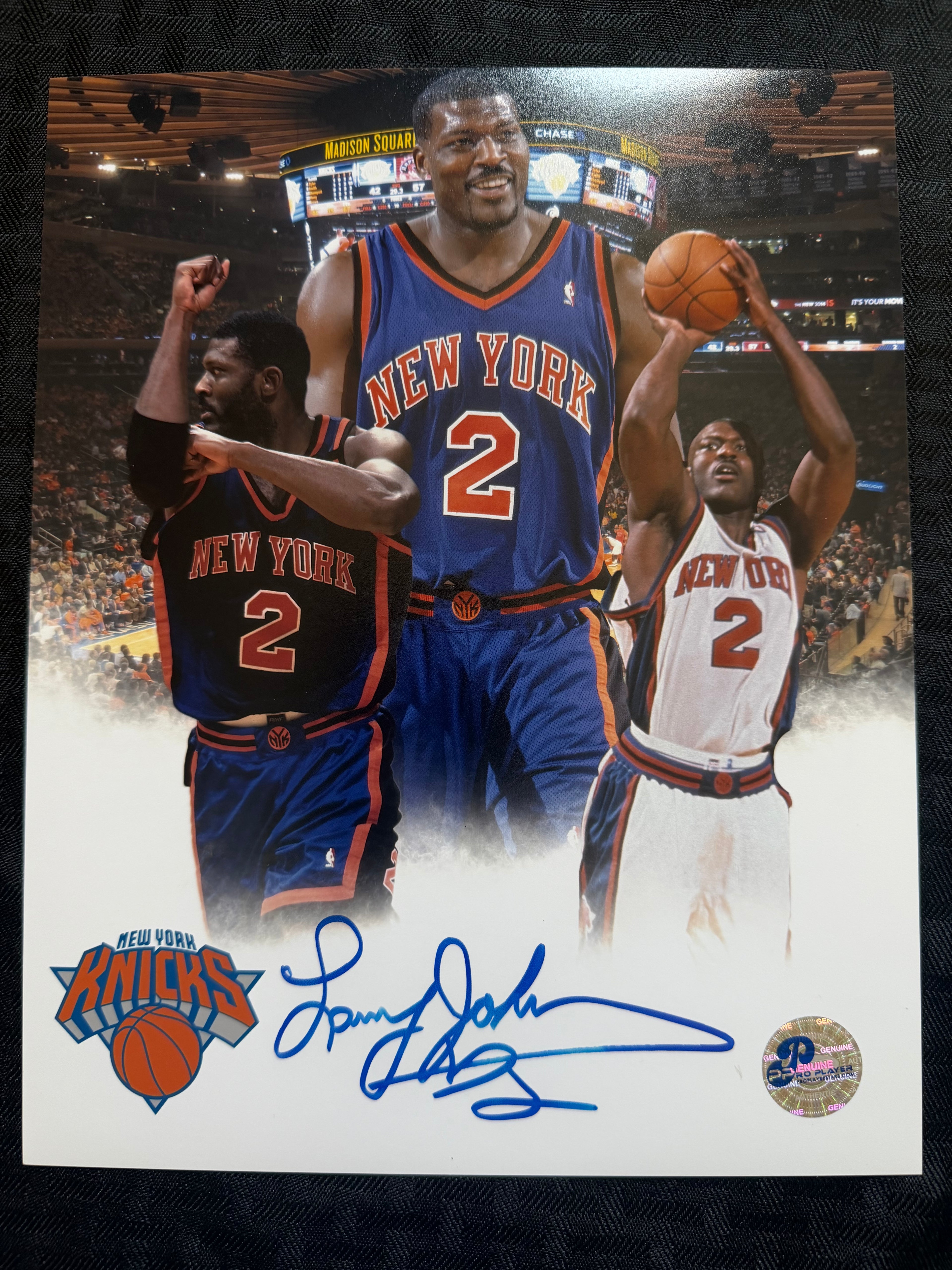 Larry Johnson signed 8x10 w/ COA