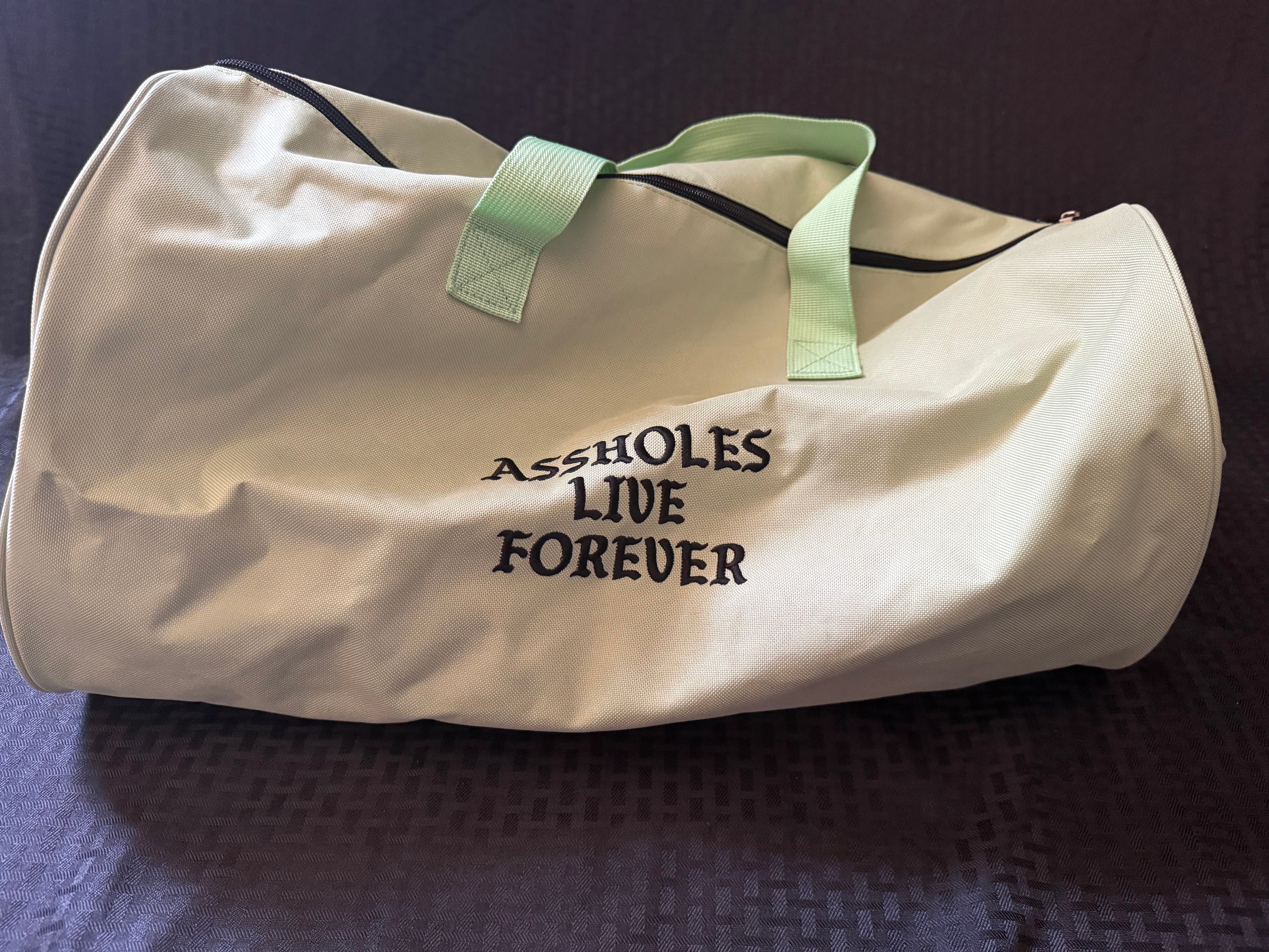 Emotional Baggage Pastel Green Duffel Bag