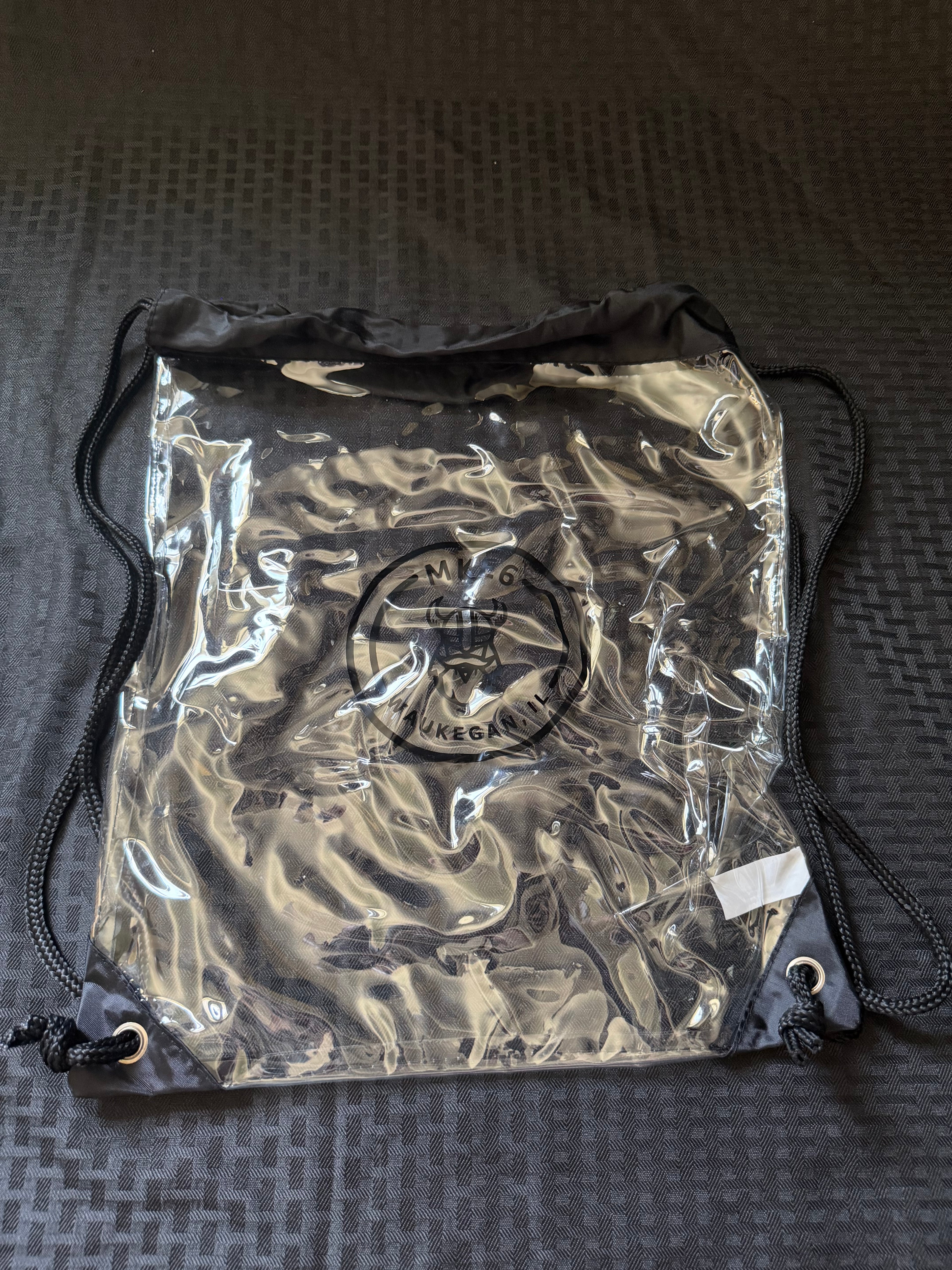 MKE6 Clear Drawstring Bag