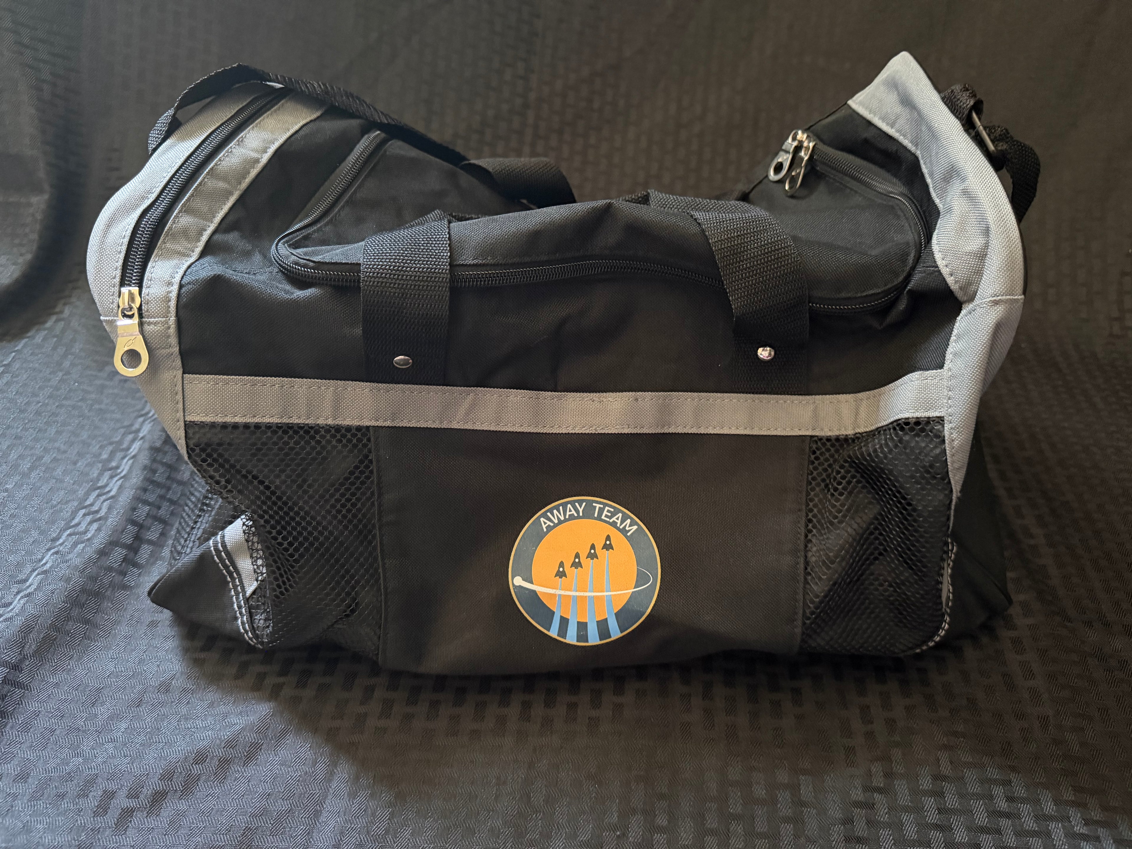 Away Team Black/Grey Duffel Bag
