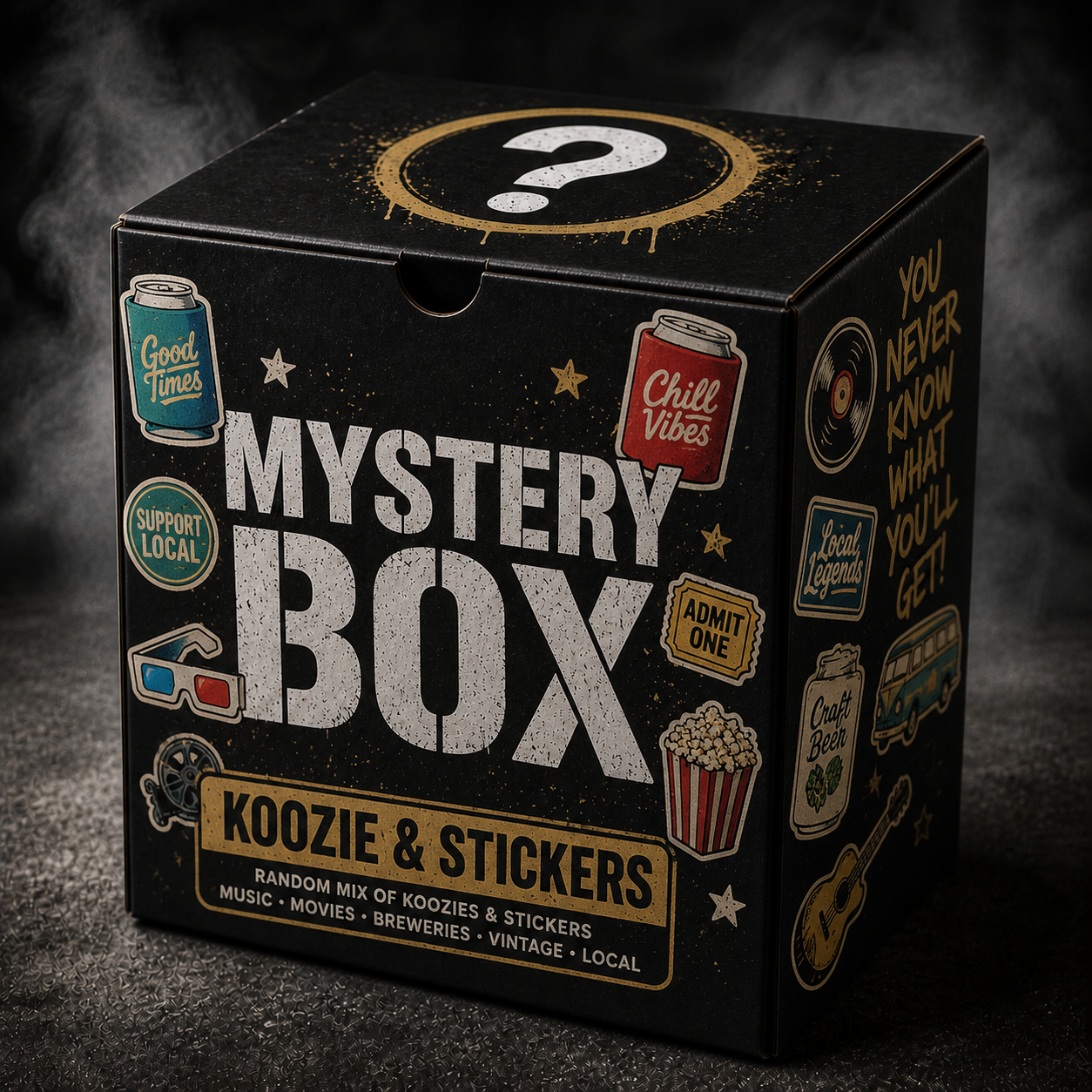$10 Koozies & Stickers Mystery Box
