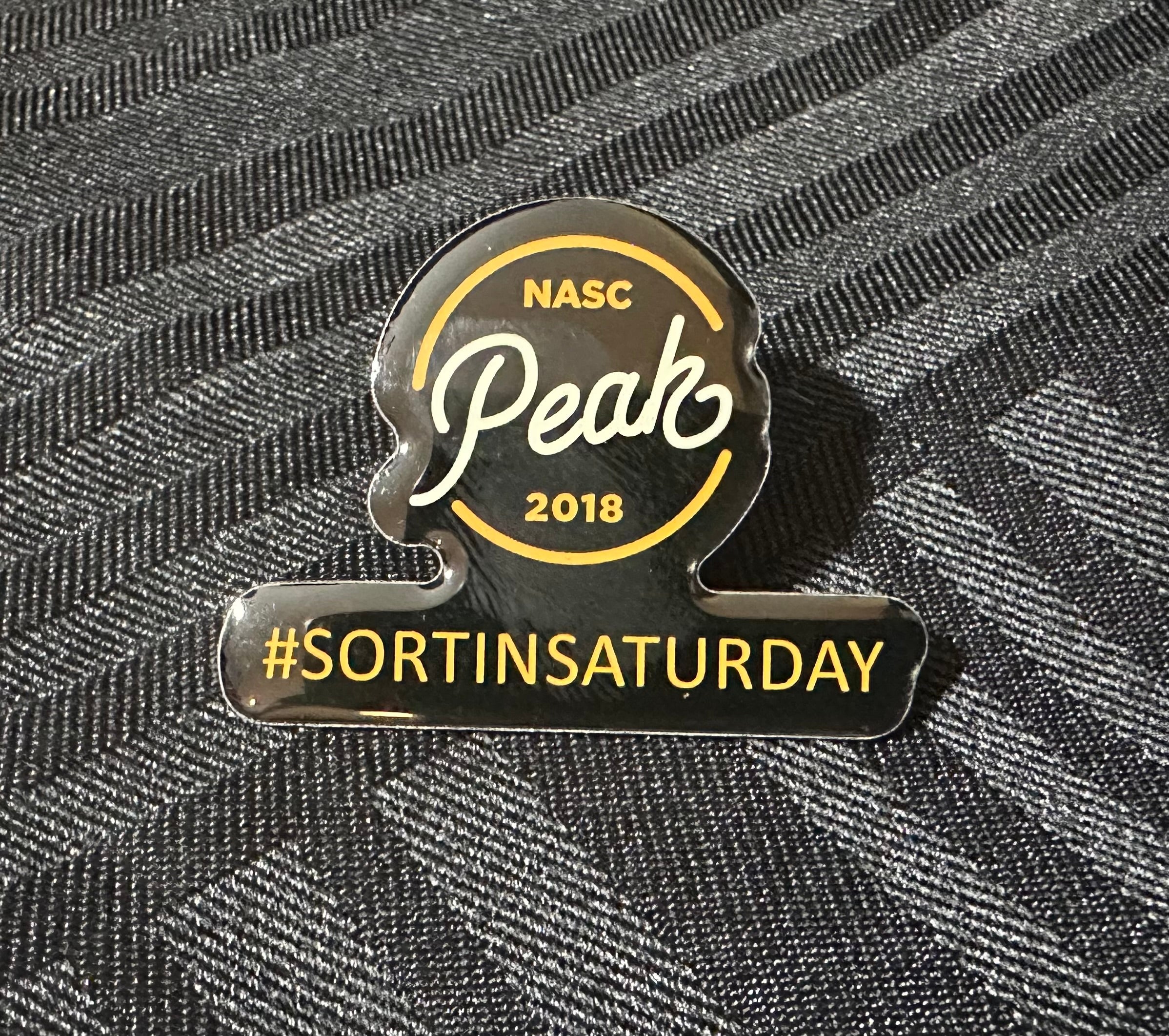 Peak 2018 Sortin Saturday Peccy Enamel Pin