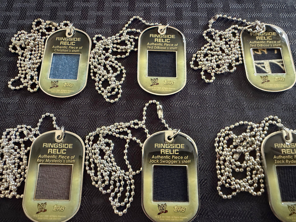 WWE Dog Tag Relic Lot