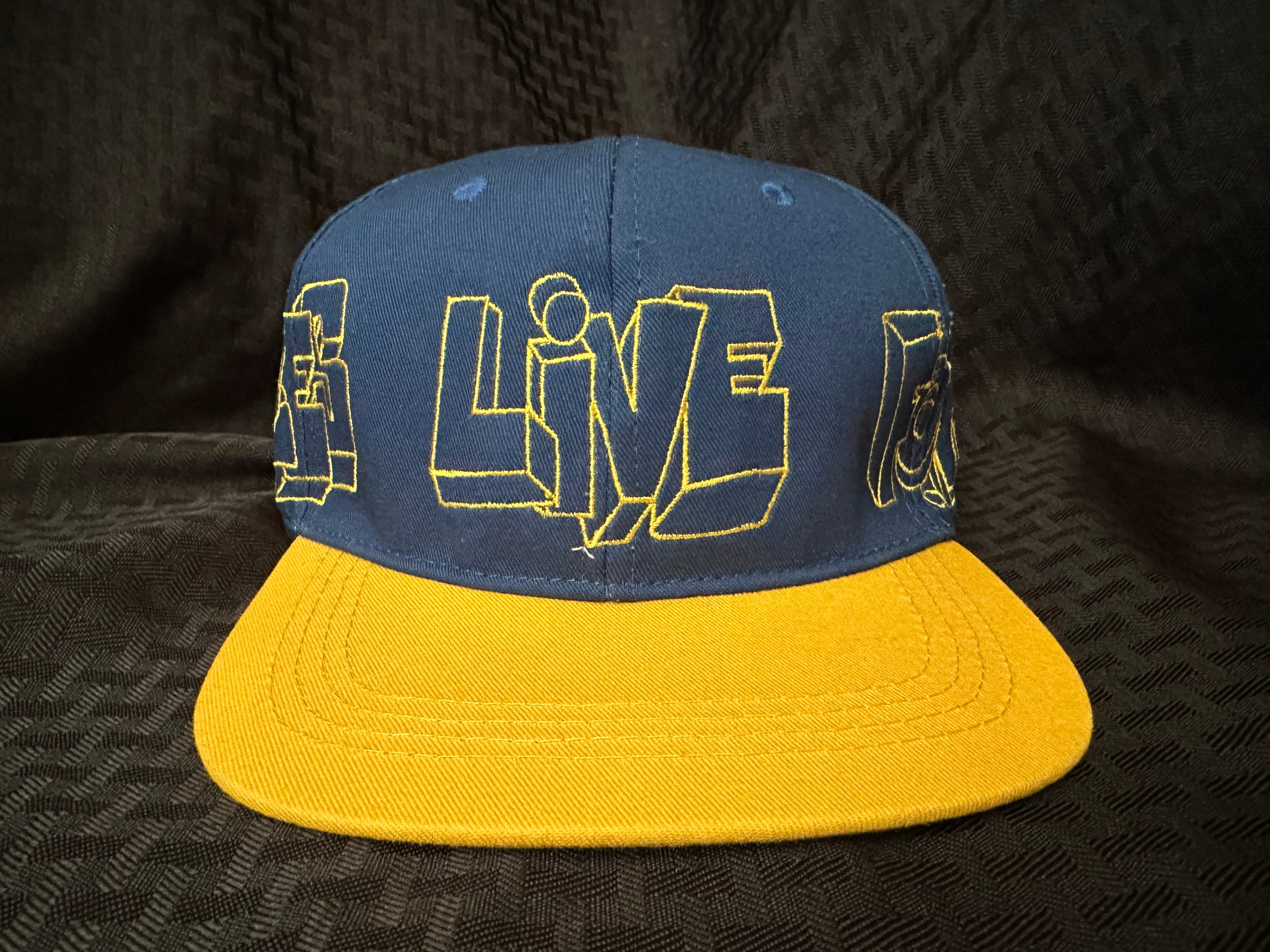 Assholes Live Forever Blue/Yellow Graffiti Hat