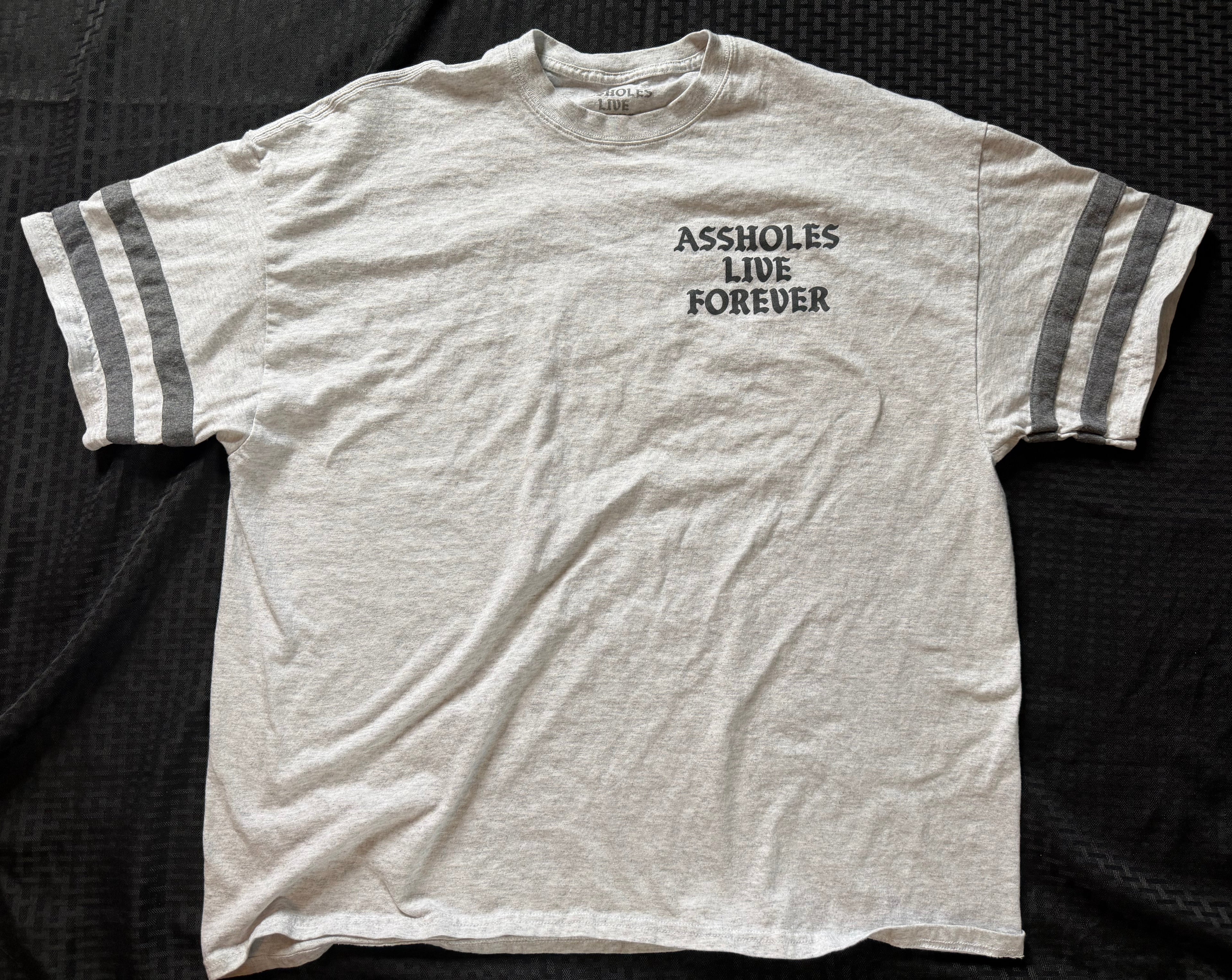 Assholes Live Forever Grey Ringer