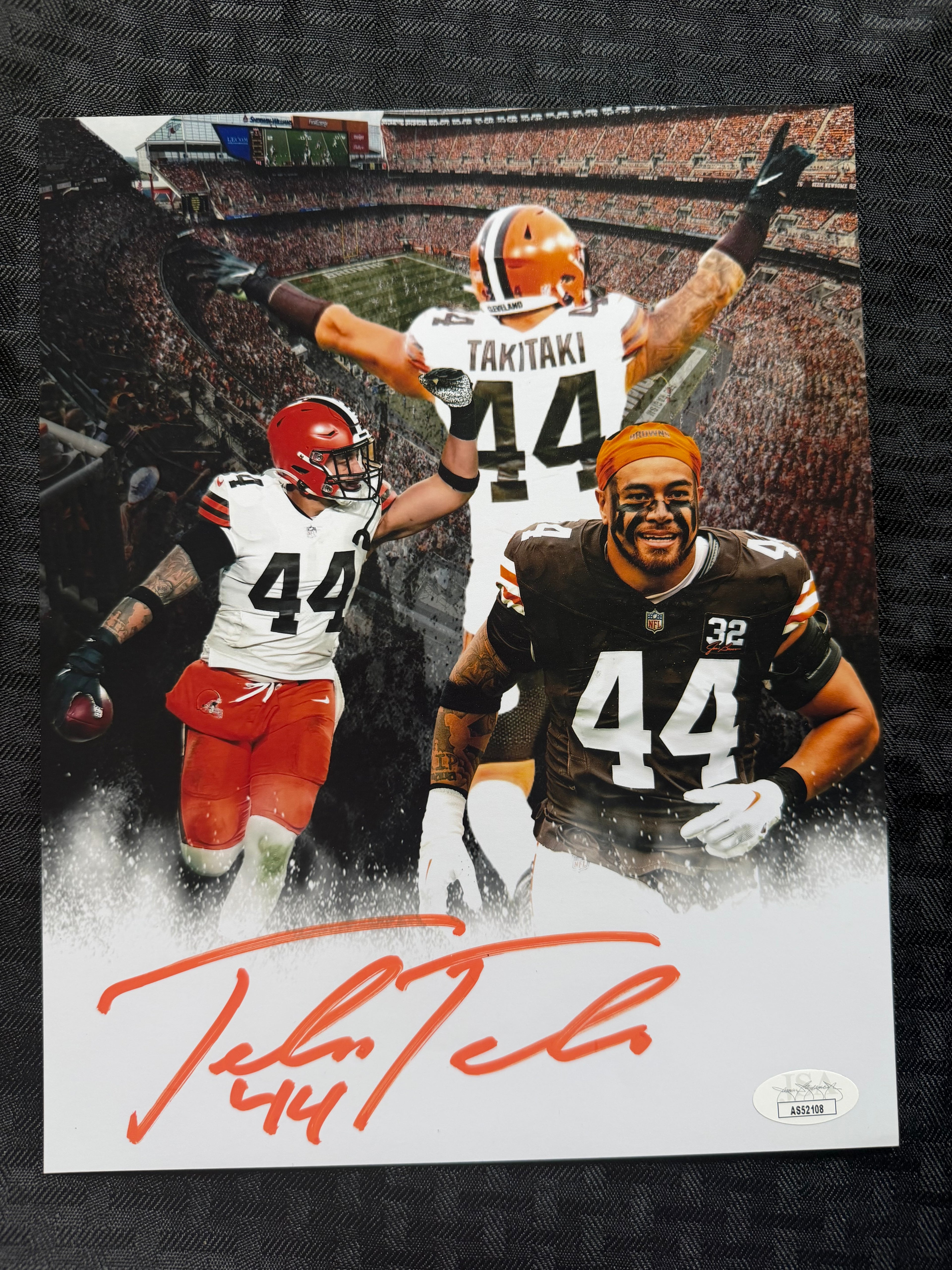 Sione Takitaki signed 8x10 w/ COA