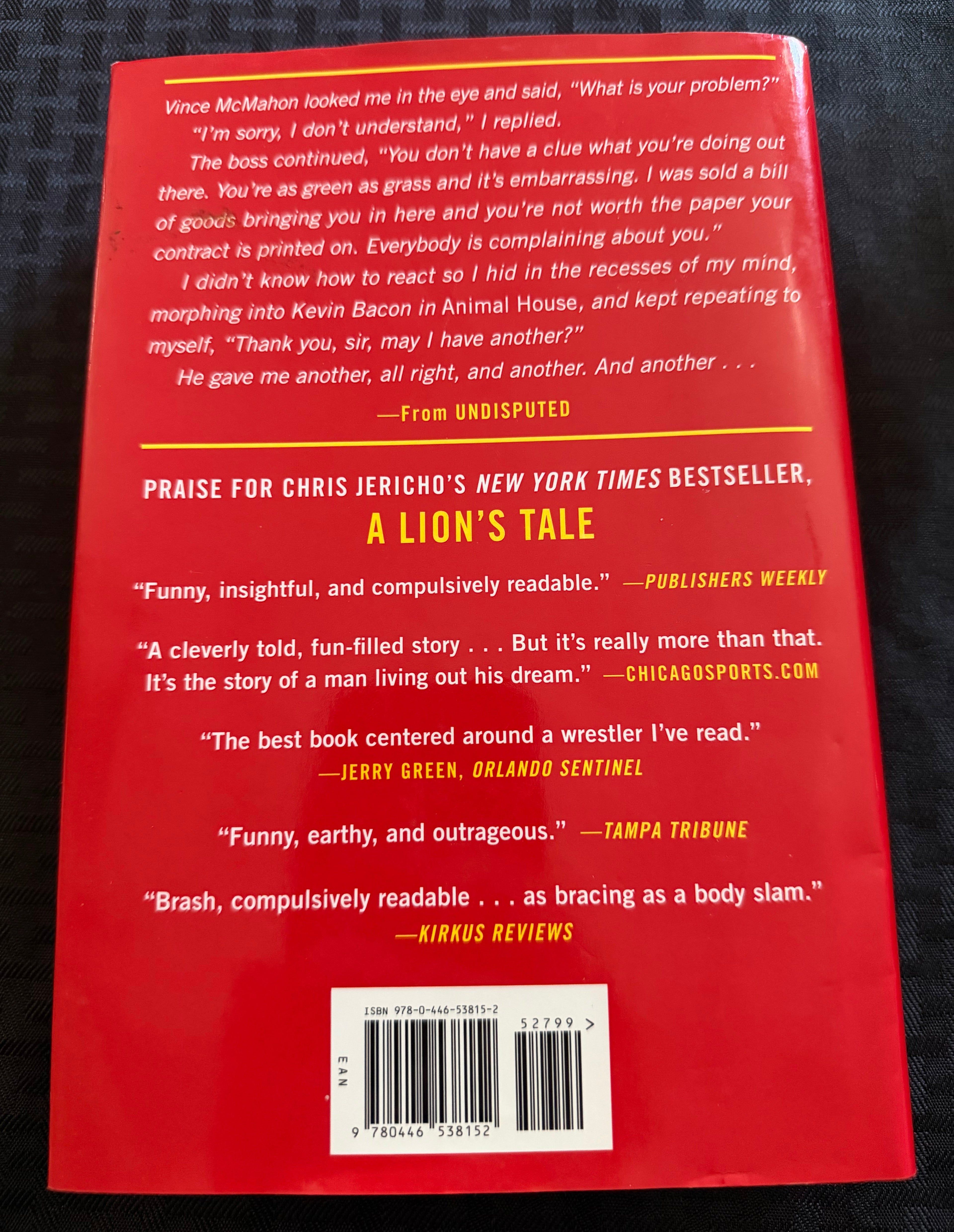 Chris Jericho - Undisputed Hardcover