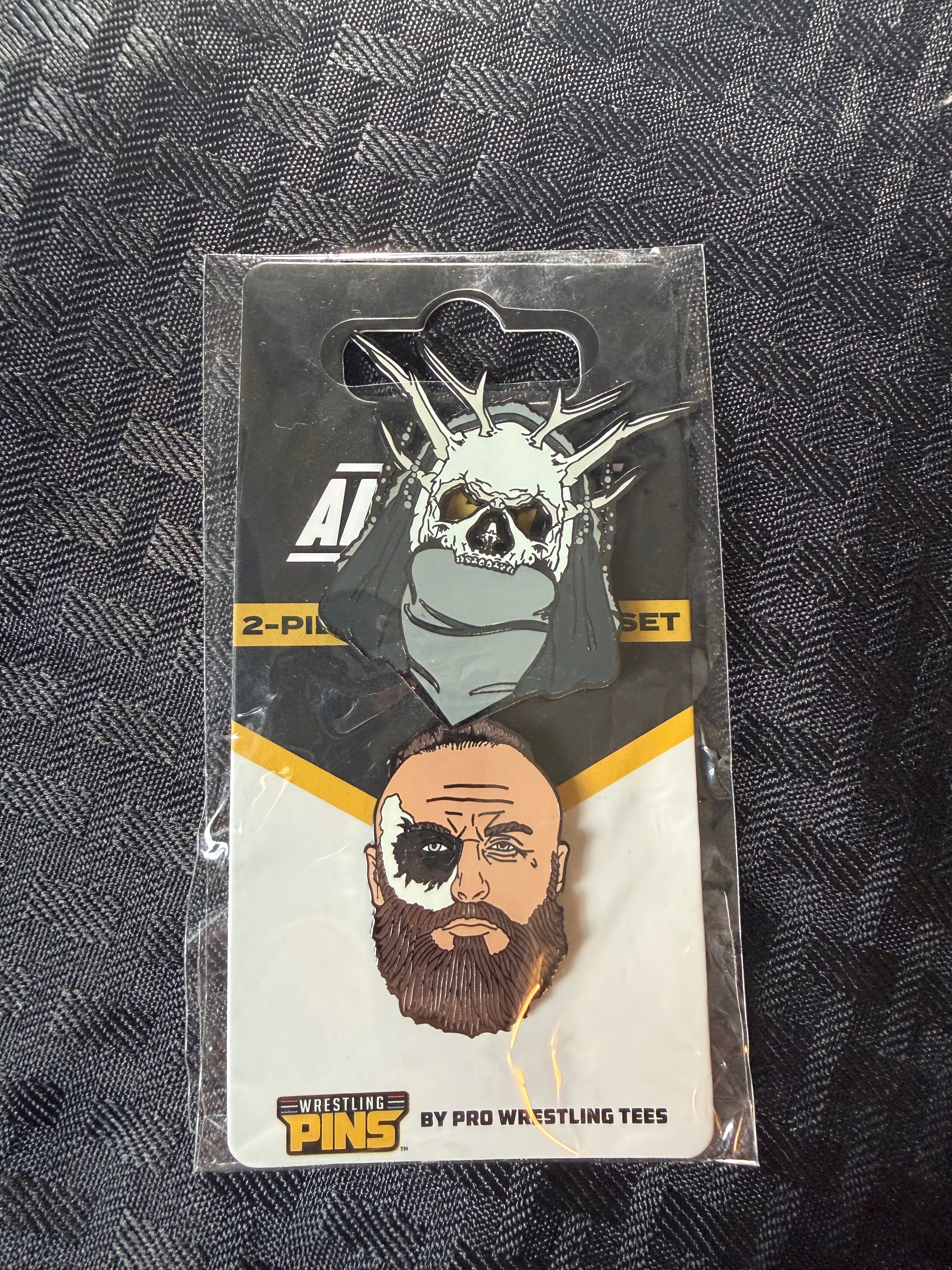 Malachi Black / Alleister Black 2 Piece Enamel Pin / Magnet set