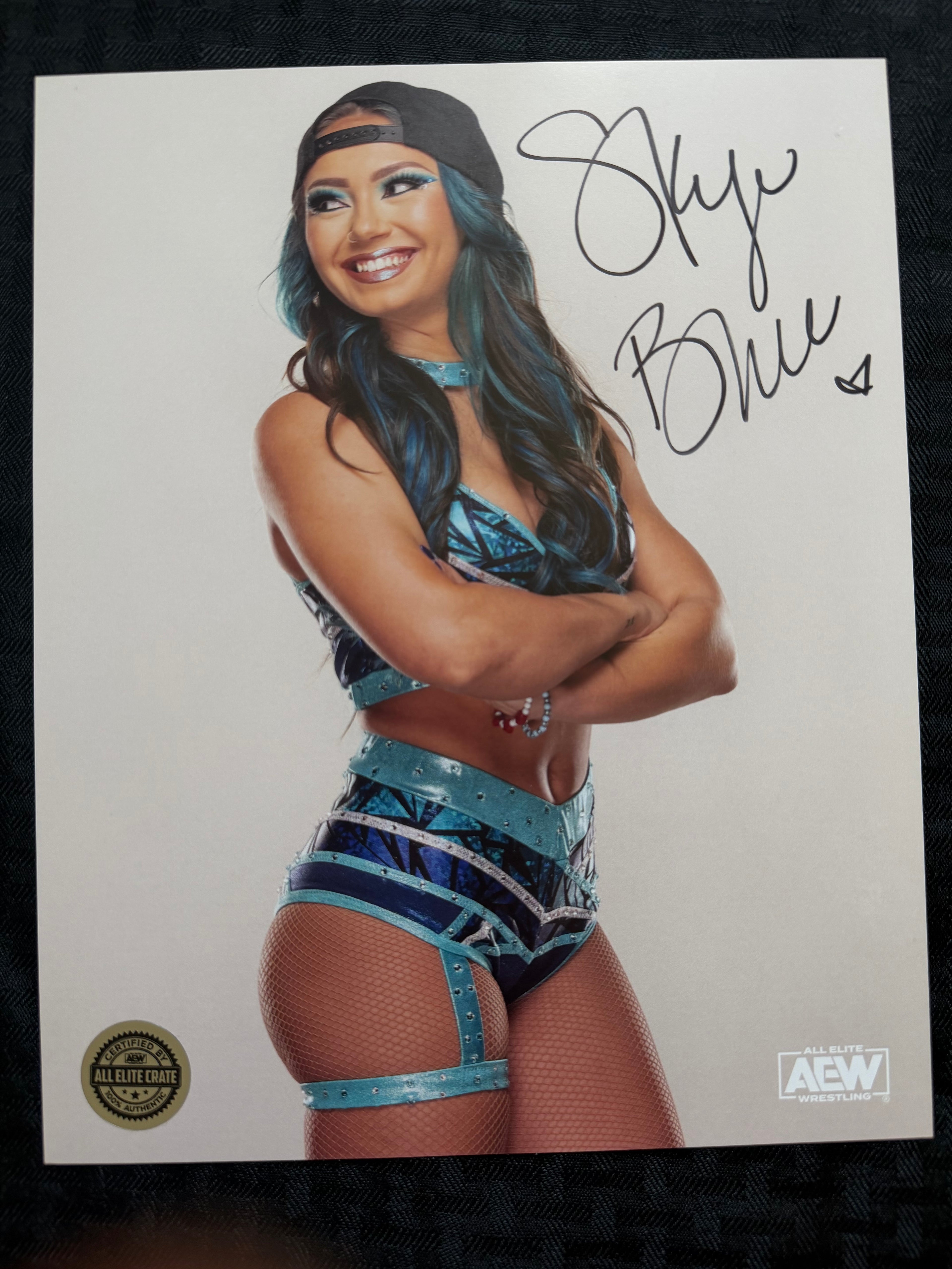 Skye Blue signed 8x10 w/ COA