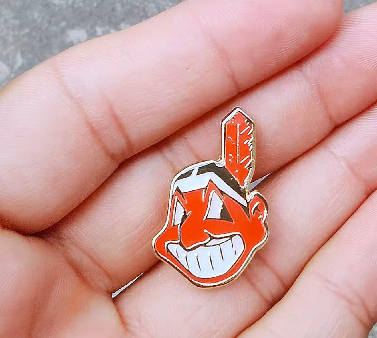 Cleveland Indians Chief Wahoo enamel pin